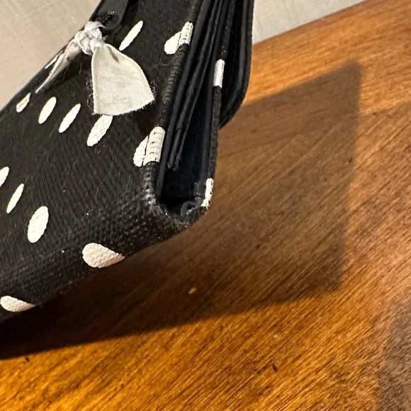 Thirty-One Black Wallet with White Dots - Picture 4 of 11